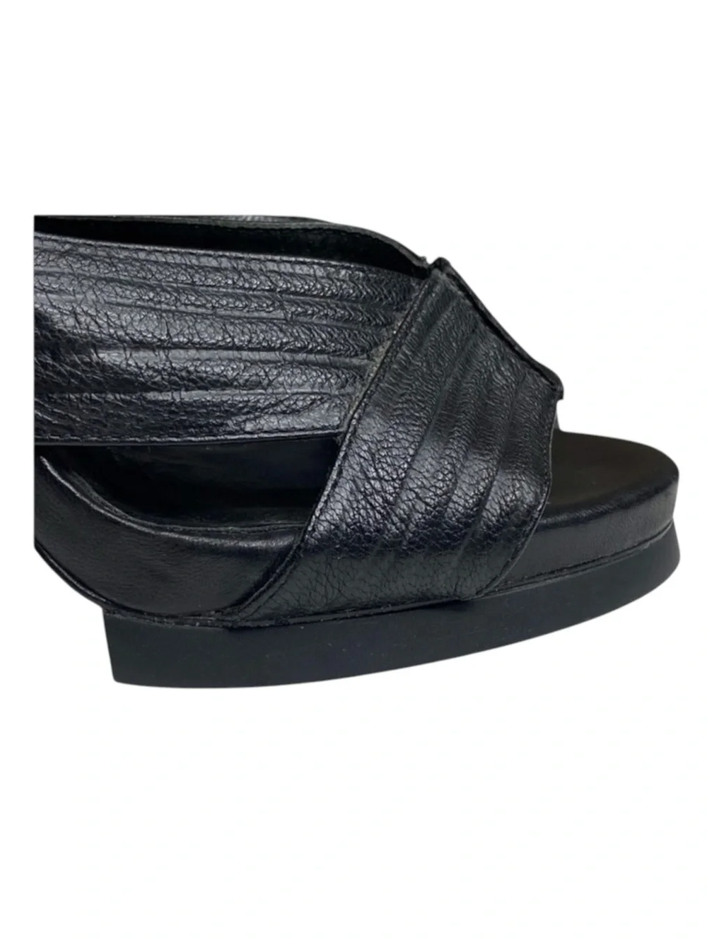 new Camilla Skovgaard  Ankle Strap Stiletto Platform Sandal Heel  Black 38.5 8